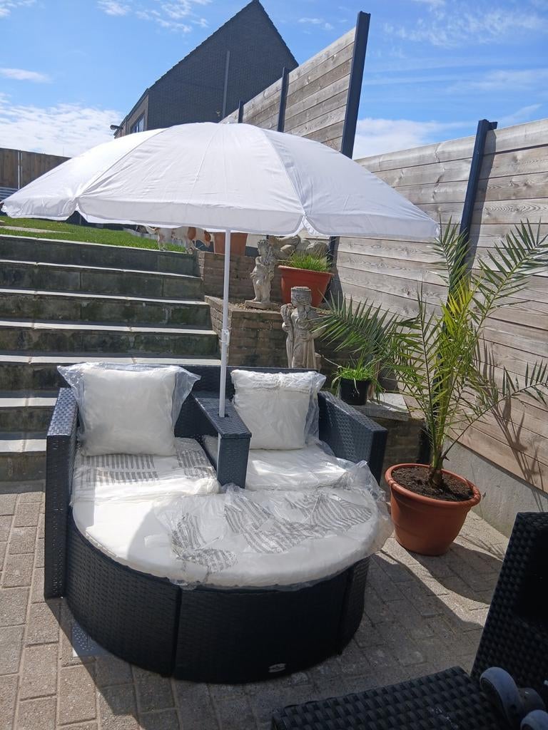 Set de salon avec parasol, Enlèvement