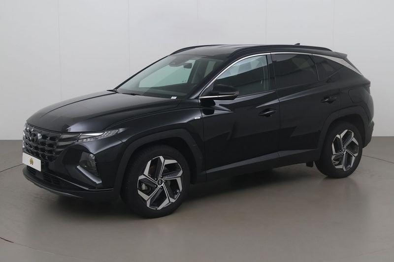 Hyundai Tucson 1.6 t-gdi shine dct 150 AT, 1566 kg, Gebruikt, 4 cilinders, Zwart