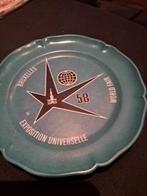 Assiette rare en mélamine Ornamin Expo Brussels 1958, Enlèvement ou Envoi, Comme neuf, Panneau publicitaire