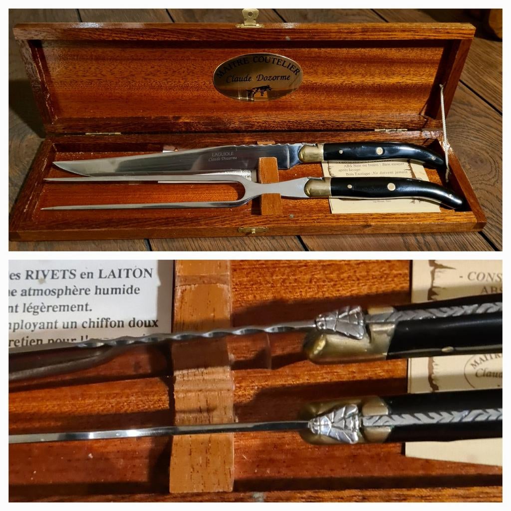 Service à découper Laguiole, Antiquités & Art, Antiquités | Couverts, Enlèvement