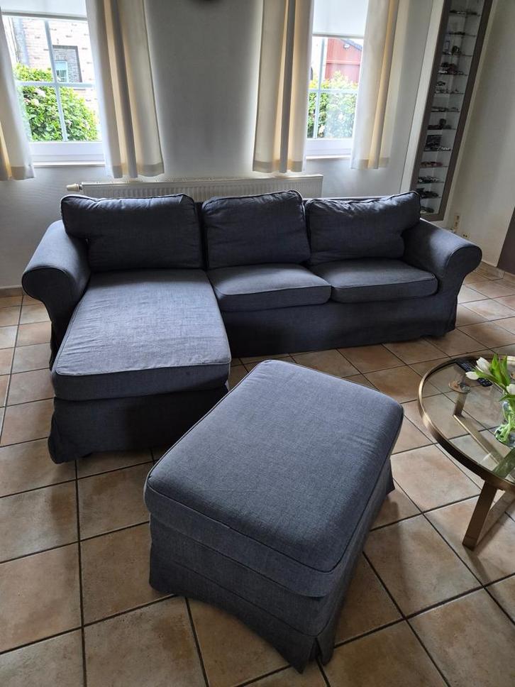 Canapé avec méridienne, Maison & Meubles, Canapés | Salons, Comme neuf, Banc droit, Trois personnes, Moins de 150 cm, 75 à 100 cm