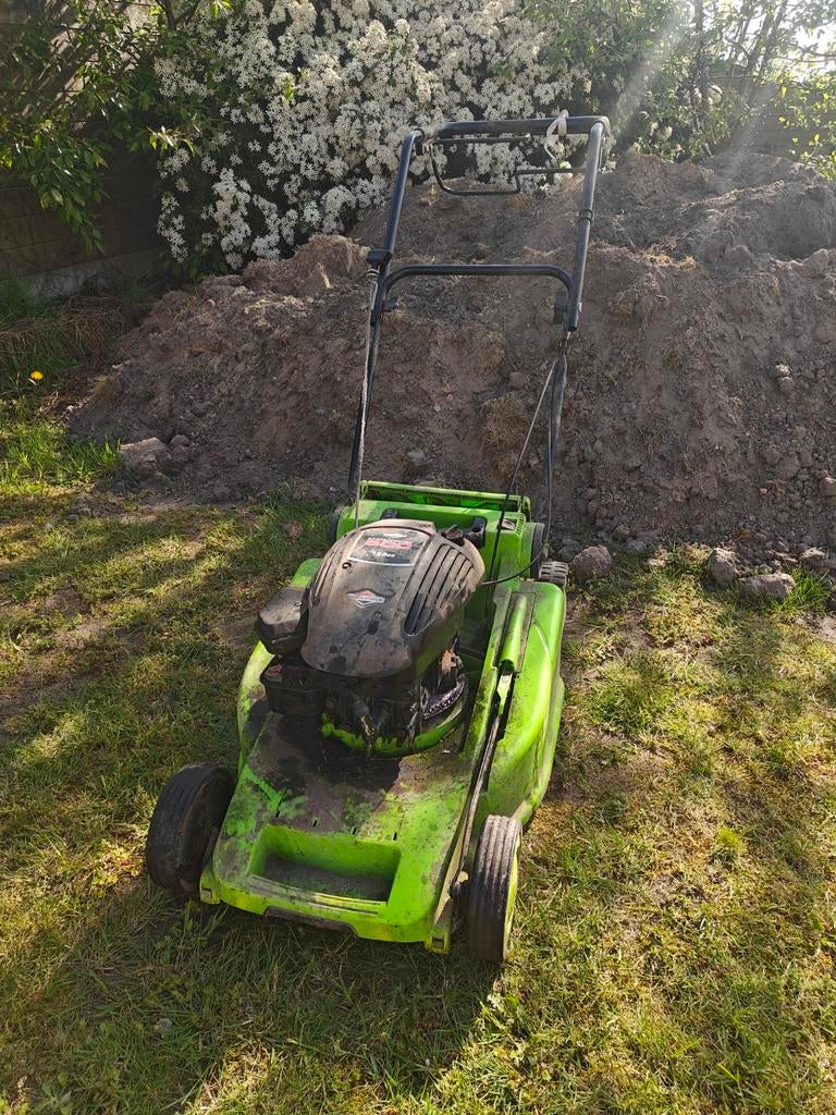 Grasmaaier defect, Ophalen, Opvangbak