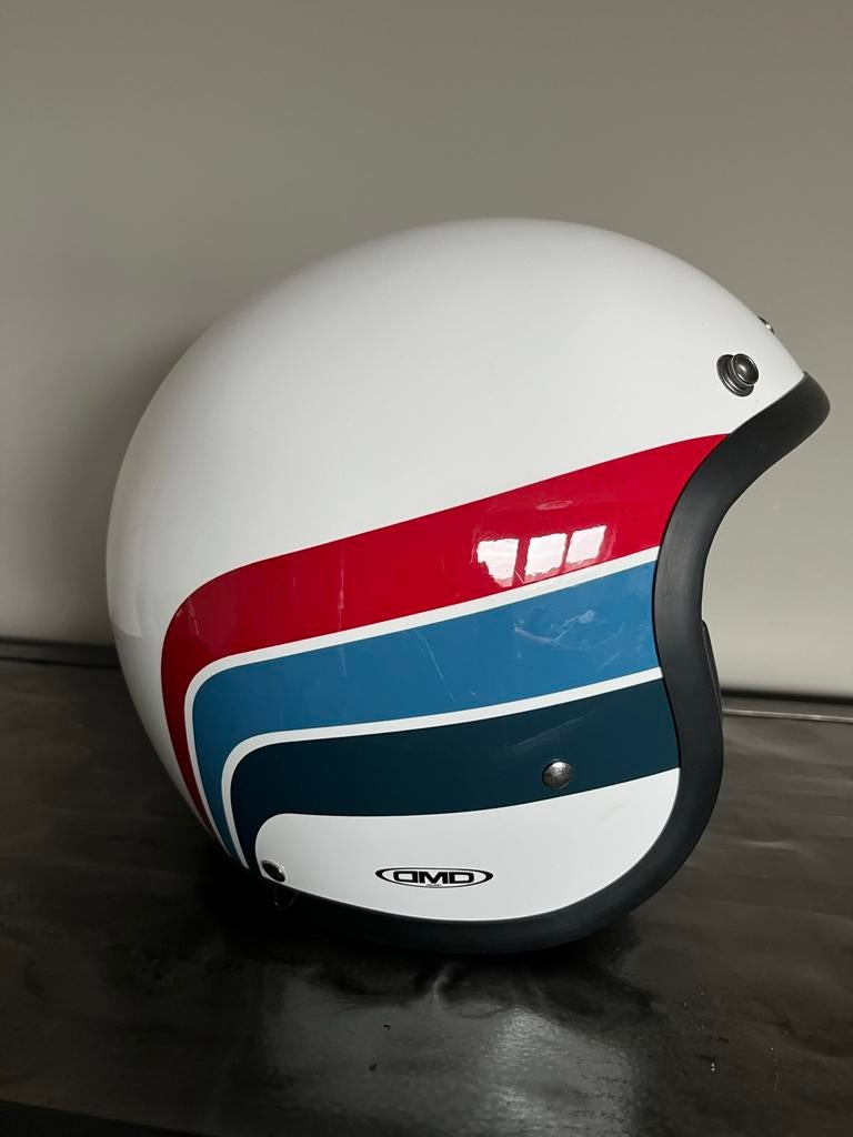 DMD retro artemis helm, Motoren, Kleding | Motorhelmen, Jethelm, M, Overige merken, Tweedehands, Ophalen