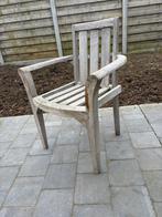 Tuinset met 6 stoelen in teak, Enlèvement, Utilisé, Empilable