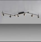 Plafonnier LED, 6 spots avec carte LED, noir, orientable, Enlèvement, Neuf, Métal