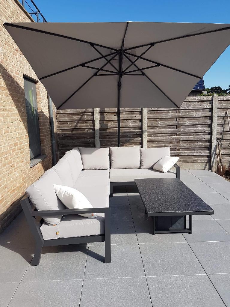 Loungeset 6 personen, Ophalen, Zo goed als nieuw, 6 zitplaatsen, Loungeset