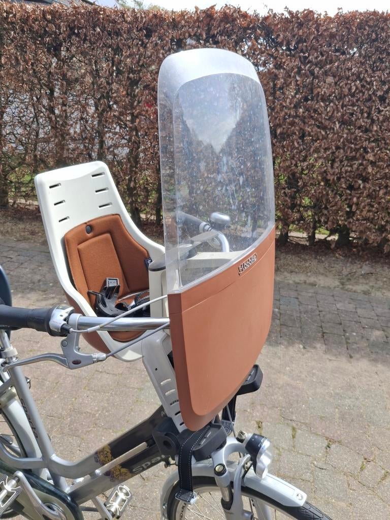 Fietsstoeltje bobike met windscherm, Siège avant, Repose-pieds, Enlèvement, Utilisé