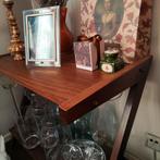 Console TV Vintage 50/60 en frêne, Maison & Meubles, Enlèvement