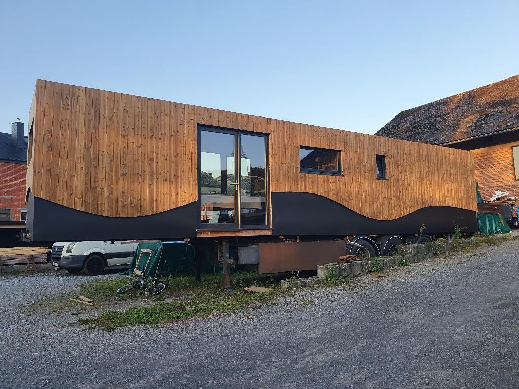 Tiny house sur remorque 13.6m, Jusqu'à 4