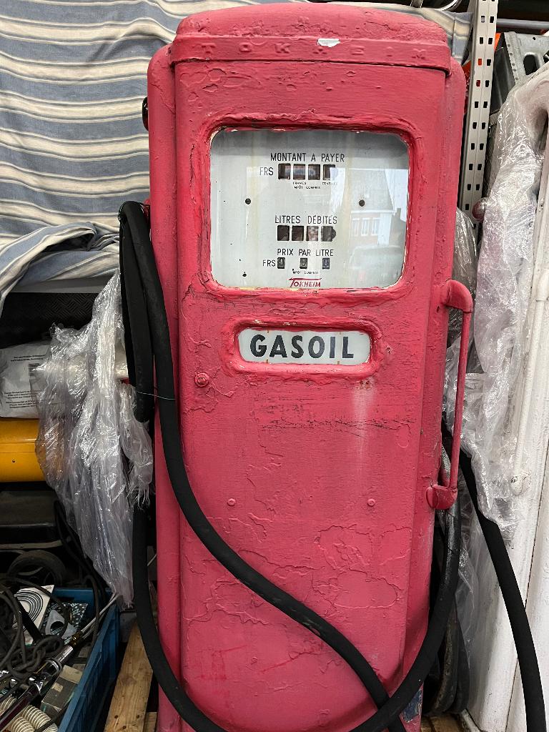 Benzinepomp tokheim, Enlèvement, Utilisé