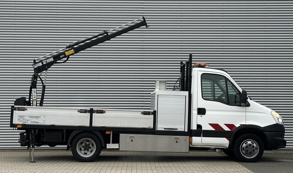 Iveco Daily 50C14N 3.0 375 CNG Openlaadbak met kraan HIAB To, Auto's, Bestelwagens en Lichte vracht, 100 kW, Gebruikt, Euro 6