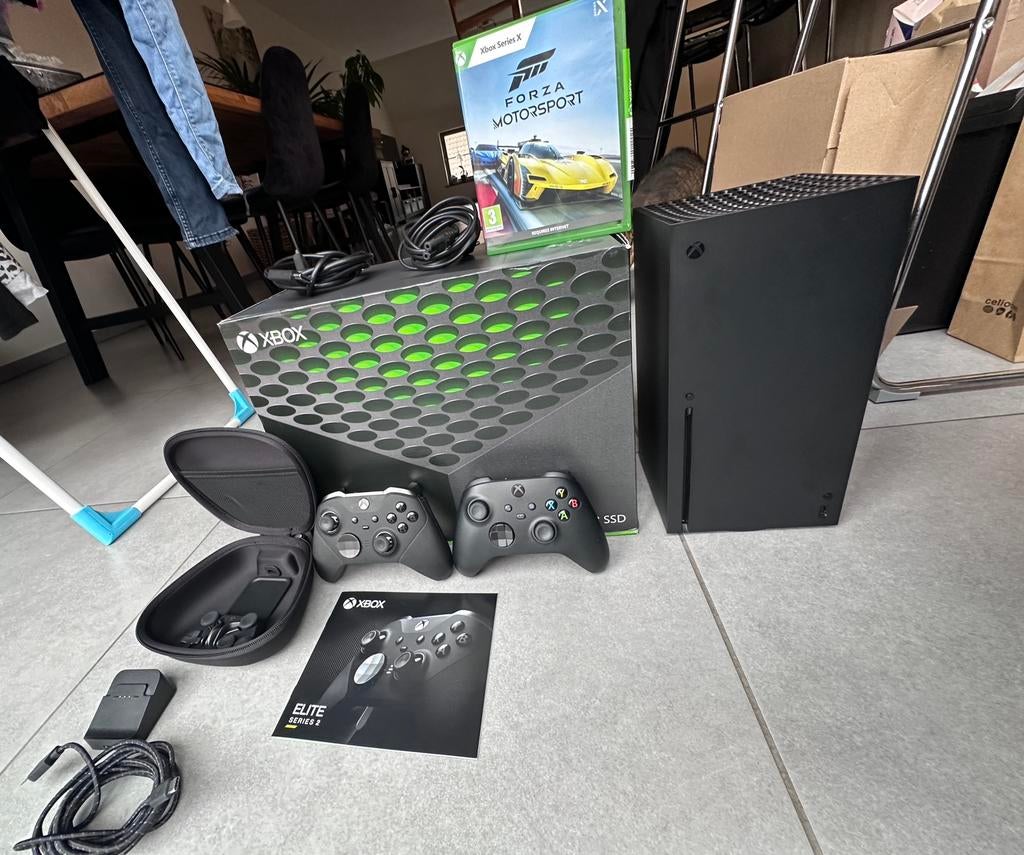 X-box series X 1TB + 1 controller Elite Series 2 + Forza, Consoles de jeu & Jeux vidéo, Enlèvement, Comme neuf, Xbox Series X