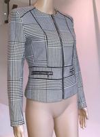 Blazer zwart wit houndstooth H&M XS 34, Kleding | Dames, Jasjes, Kostuums en Pakken, Zwart, Nieuw, Ophalen of Verzenden, Jasje