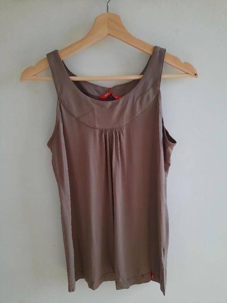 Stretch top Esprit, maat M (nieuw, met labels), Kleding | Dames, Topjes, Nieuw, Maat 38/40 (M), Bruin, Zonder mouw, Ophalen of Verzenden