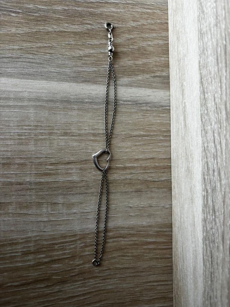 Zilveren armband hart, Enlèvement, Utilisé, Argent, Argent