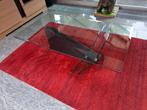 Table  basse  vintage  en  verre  biseauté, Maison & Meubles, Enlèvement