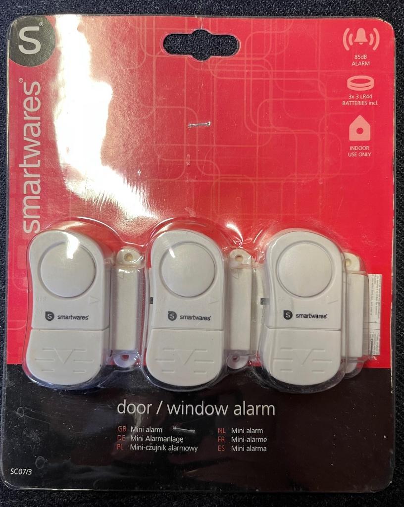 alarme pour fenêtres et portes, lot de 3, Enlèvement ou Envoi, Neuf, Sirène, Fenêtre ou Porte