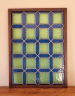 Oud Loodglas Blauw en Groen (57cm x 42,5cm), Ophalen