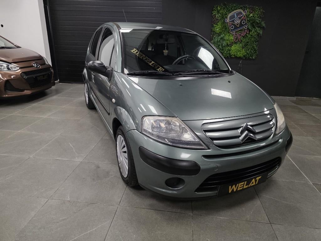 CITROEN C3 BENZINE/2007/TOP STAAT, Auto's, Citroën, Bedrijf, Te koop, C3, Benzine, Groen, Zwart, Ophalen