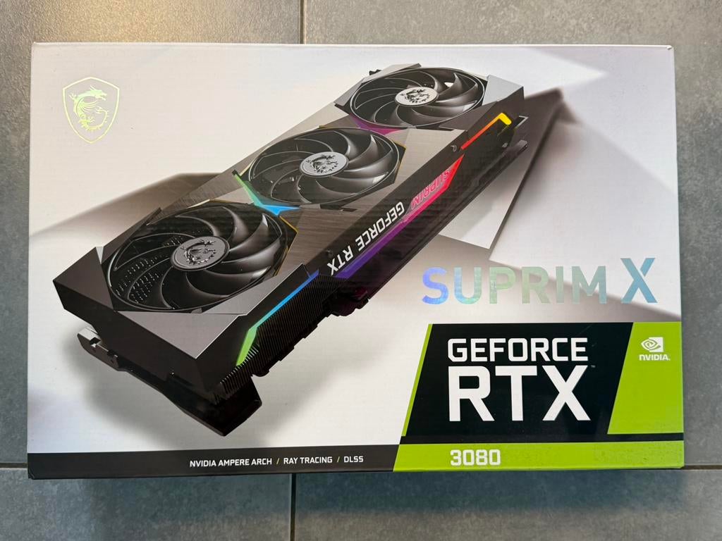 RTX 3080 10 Gb MSI Suprim X, Enlèvement ou Envoi, Comme neuf, Nvidia