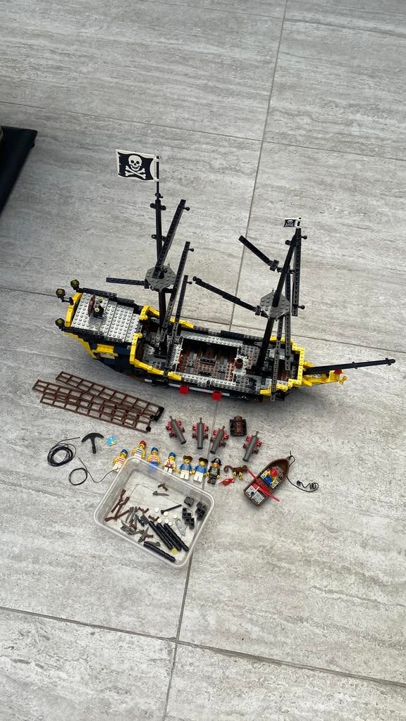 Lego 6285 bateau pirate, Enlèvement ou Envoi, Lego, Ensemble complet, Minifigurines incluses