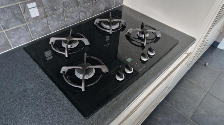 Gaskookplaat van Whirlpool, goede staat!, Electroménager, Tables de cuisson, Utilisé, Encastré, 4 zones de cuisson, Enlèvement