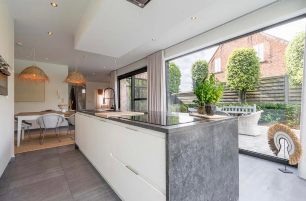 Volledige keuken inclusief 4 toestellen icl 4 grote kasten, Ophalen, Gebruikt, Wit, Overige typen