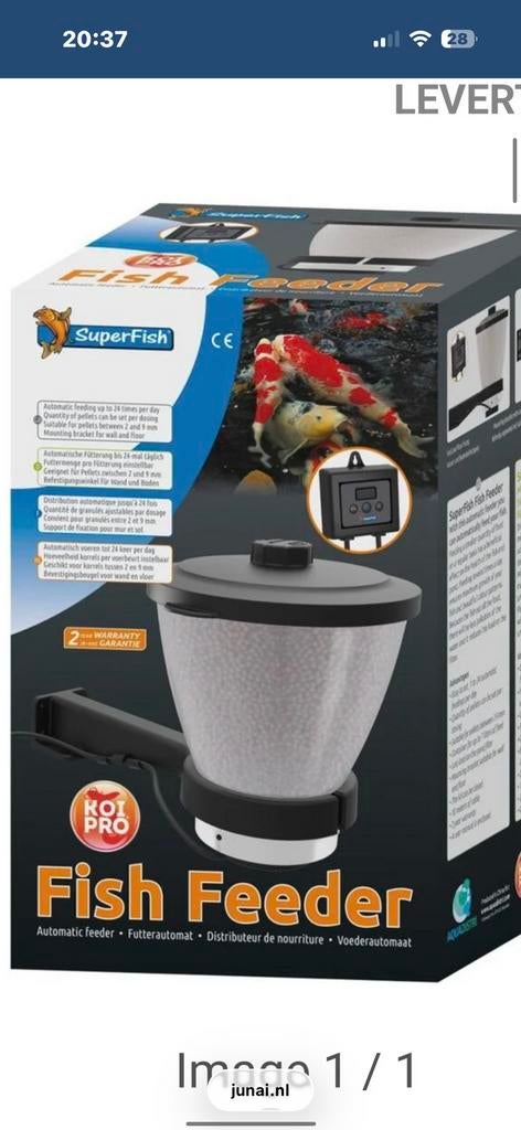 Voeder apparaat vijver, Ophalen, Zo goed als nieuw