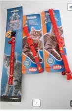 KATTENHALSBAND MET BELLETJE ROOD    3 VOOR 4 EURO, Enlèvement ou Envoi