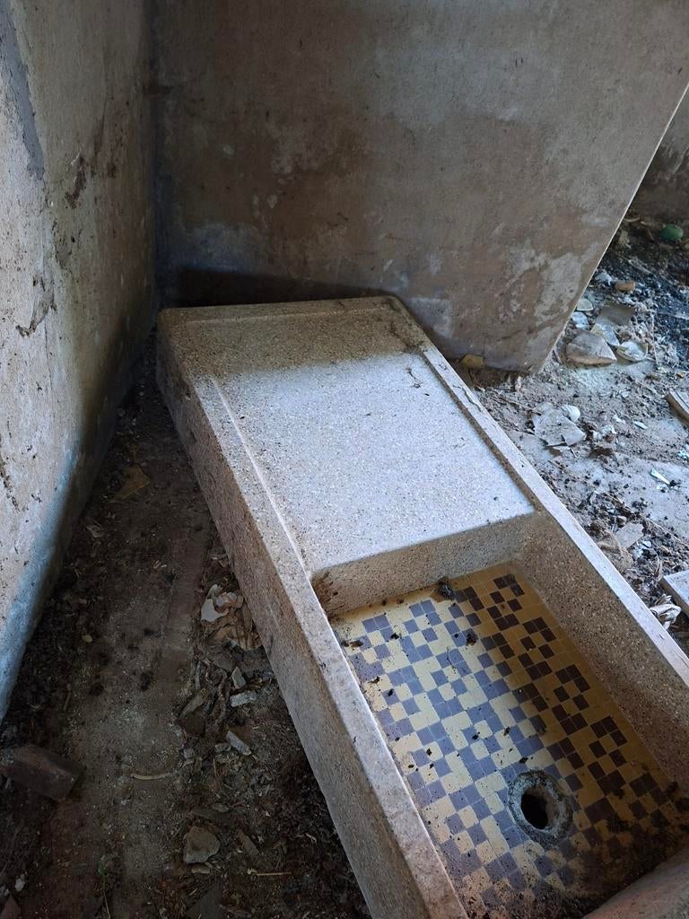 Vintage antiek gootsteen wasbak, Ophalen