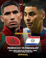 Marokko - Paraguay 31/3 in Lens 20u00, Tickets en Kaartjes, Losse kaart, Eén persoon, Maart