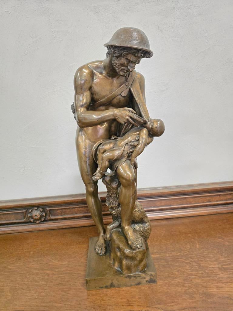 Antieke brons (zeldzaam exemplaar), Antiek en Kunst, Antiek | Brons en Koper, Ophalen, Brons