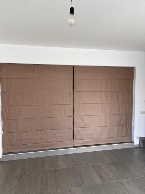 Bruin/Beige maatgordijnen van Heytens – zeer goede staat, Maison & Meubles, Ameublement | Rideaux & Stores à lamelles, Comme neuf