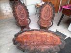 très beau salon africain en bois sculpté, Antiquités & Art, Enlèvement