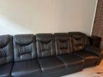 Salon de coin en cuire brun a donner, 100 à 125 cm, 250 à 300 cm, Banc d'angle, Quatre personnes ou plus