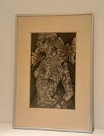 Schilderij Ivo Winnubst - vrouw met vlinders, Enlèvement