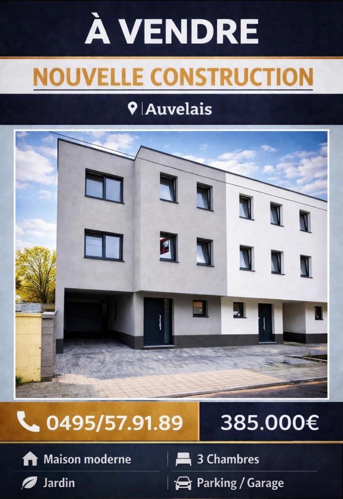Nouvelle construction, Immo, Maisons à vendre, Province de Namur