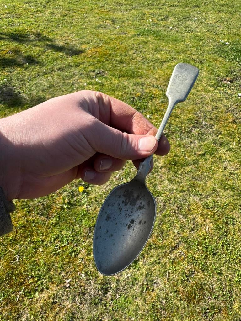 Wo1 Engelse lepel met stamnummer, Ophalen of Verzenden