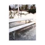 tuinbank | wit | 220x25, Tuin en Terras, Ophalen, Gebruikt, Hout