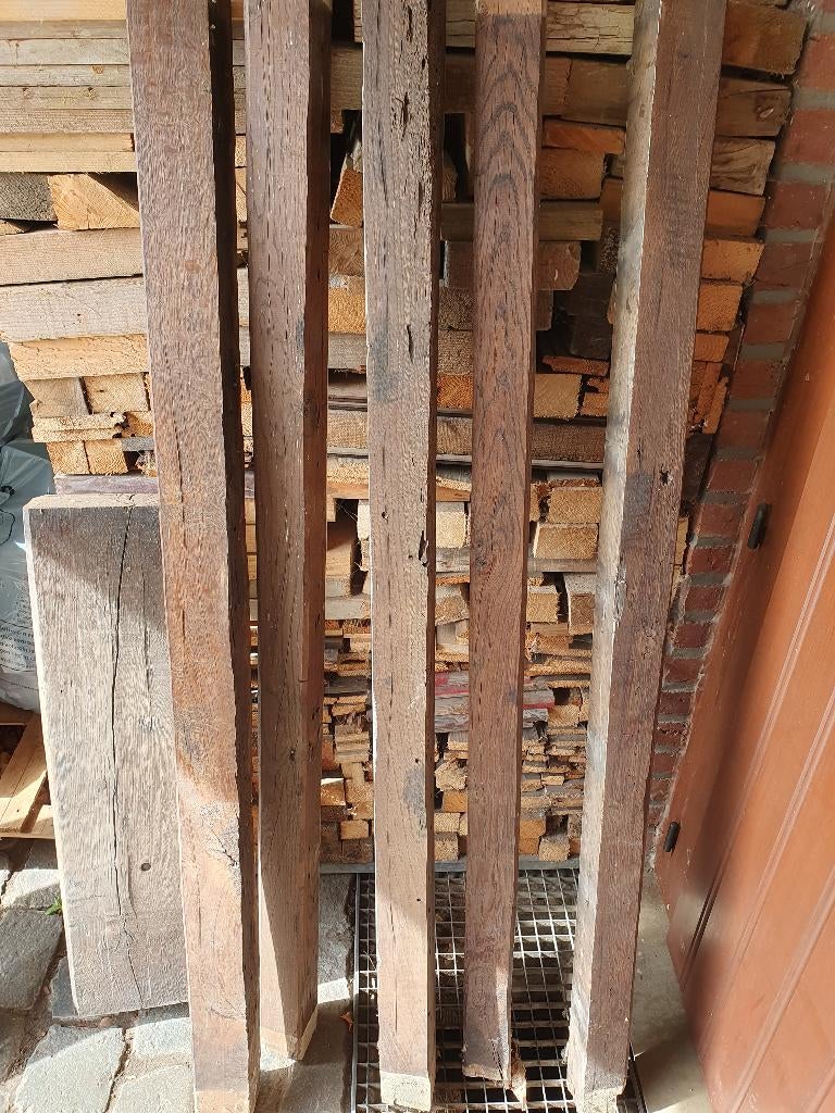 Oude eiken balken, Bricolage & Construction, Bois & Planches, Utilisé, Poutre, Chêne, 200 à 250 cm, 50 mm ou plus, Enlèvement