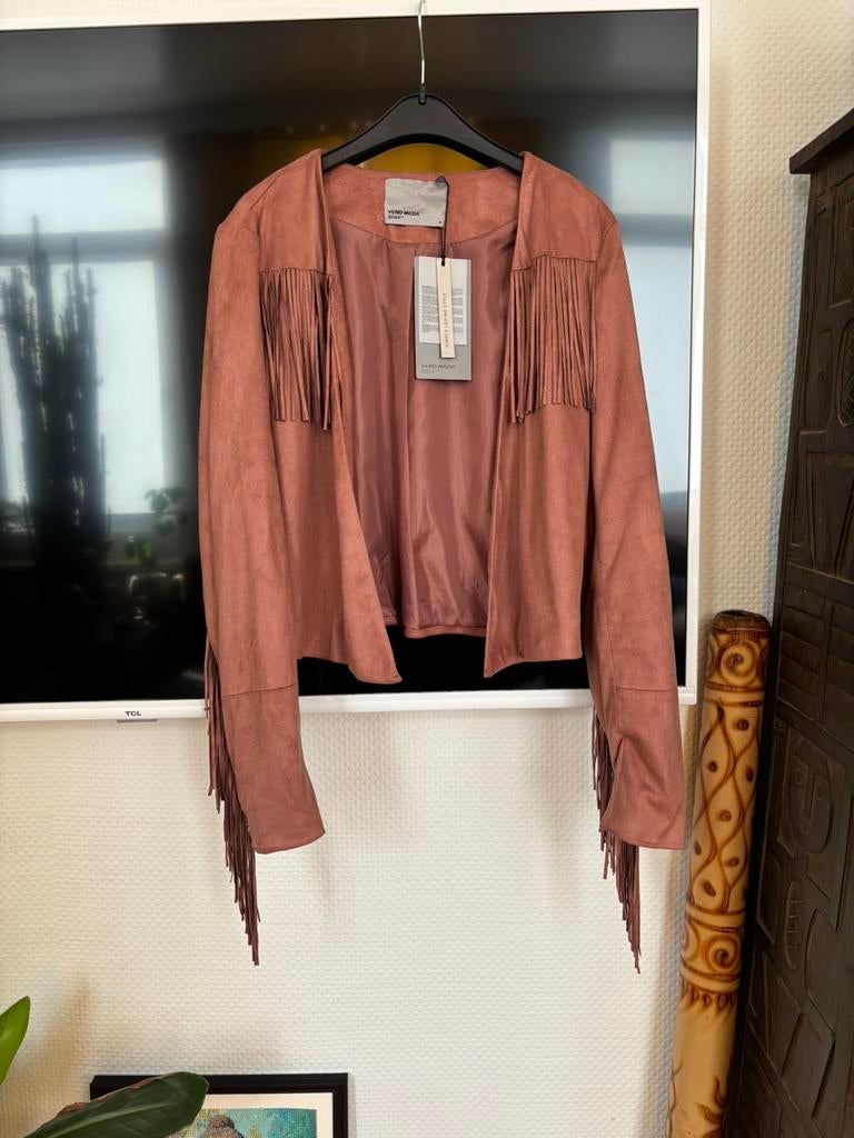 Faux suede blazer van Vero Moda – maat 40, Kleding | Dames, Jasjes, Kostuums en Pakken, Nieuw, Jasje, Maat 38/40 (M), Bruin, Ophalen of Verzenden