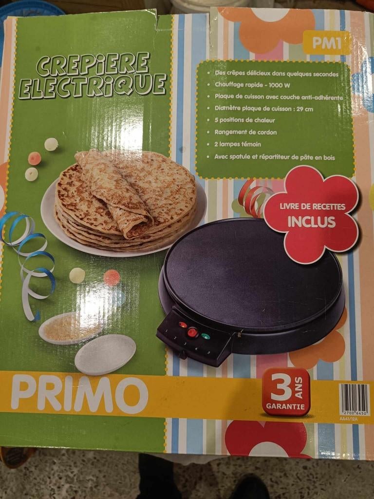 Nieuwe crêpemaker, Ophalen