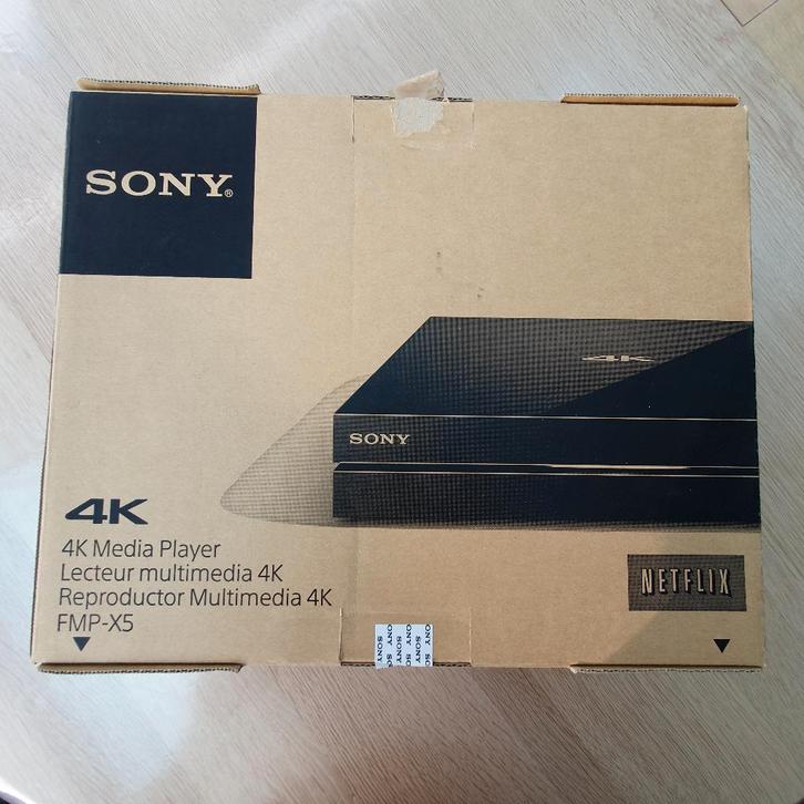 Te koop: Sony 4K Netflix mediaspeler, Audio, Tv en Foto, Mediaspelers, Zo goed als nieuw, 500 tot 1500 GB, HDMI, USB 2.0, Optische audio