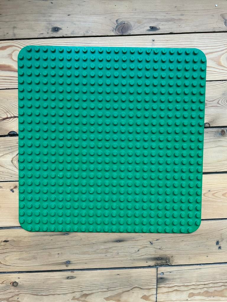 Duplo bouwplaat groen 38x38, Ophalen, Zo goed als nieuw, Compleet, Duplo