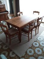 Gratis: Eetkamer, tafel, 4 stoelen en dressoir,, Huis en Inrichting, Ophalen, Gebruikt, Landelijk, 200 cm of meer