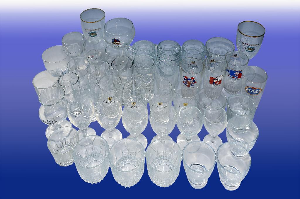 verzameling glazen, Verzamelen, Glas en Drinkglazen, Ophalen, Gebruikt