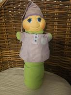 Peluche Luxy Glow Worm Playskool - 1985 - pyjama violet, Collections, Statues & Figurines, Enlèvement ou Envoi