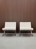 Knoll Barcelona chair - Bianco premium leder (wit), Antiek en Kunst, Ophalen of Verzenden