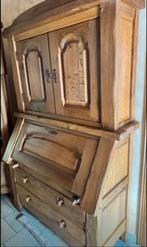Meuble secrétaire en chêne massif, Maison & Meubles, Enlèvement, Comme neuf