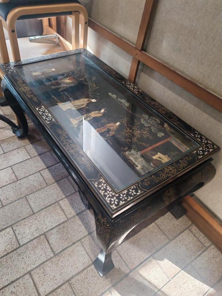 Mooie Chinese salontafel, Huis en Inrichting, Tafels | Salontafels, Gebruikt, 50 tot 75 cm, 50 tot 100 cm, 100 tot 150 cm, Rechthoekig